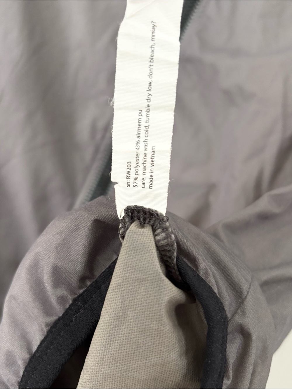 Rabbit Grey Windbreaker Style Full Zip Athletic Jacket - Picture 5 of 7